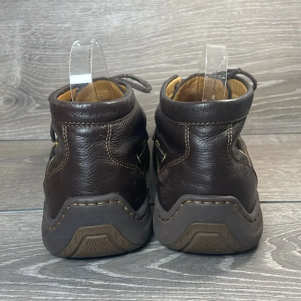 Sperry Top Sider Gold Cup Men’s Sz 11.5M Soft Dark Brown Leather Lace Up Chukka